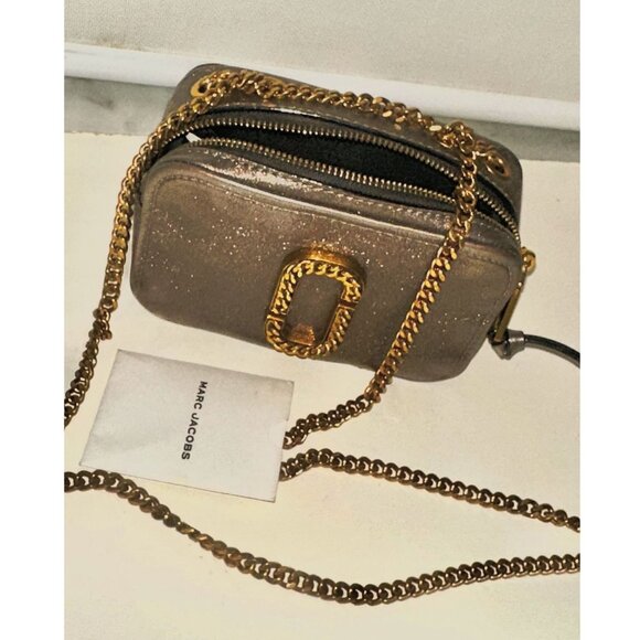 Marc Jacobs The Glam Shot Metallic Chain Cam-era Crossbody Bag